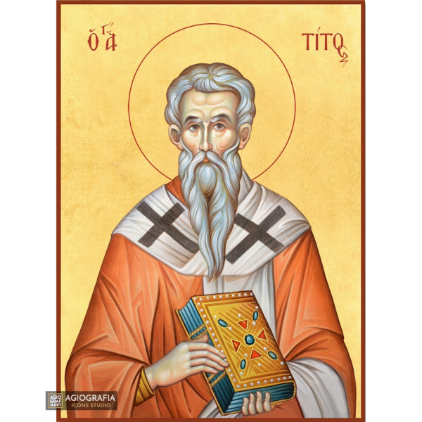 22k Saint Titos Premium Gold Leaf Orthodox Icon