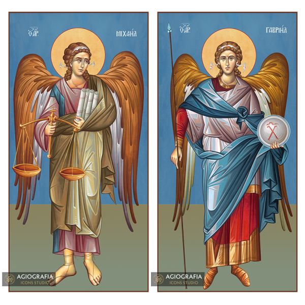 Archangels Michael & Gabriel (2 Icons set)