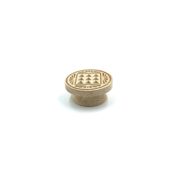 Holy Bread Prosphora Seal - 8cm - Natural wood - Christian Orthodox Stamp - Traditional Orthodox Prosphora - The Nine Angelic Orders