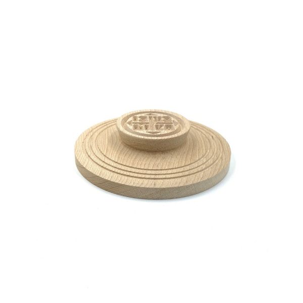Holy Bread Prosphora Seal - 16cm - Natural wood - Christian Orthodox Stamp - Traditional Orthodox Prosphora - All Symbols & Round Decoration