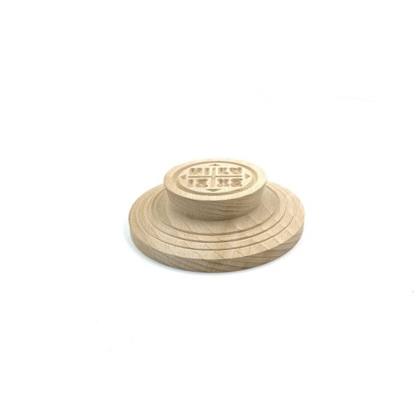 Holy Bread Prosphora Seal - 16cm - Natural wood - Christian Orthodox Stamp - Traditional Orthodox Prosphora - IC XC Jesus Christ Symbol